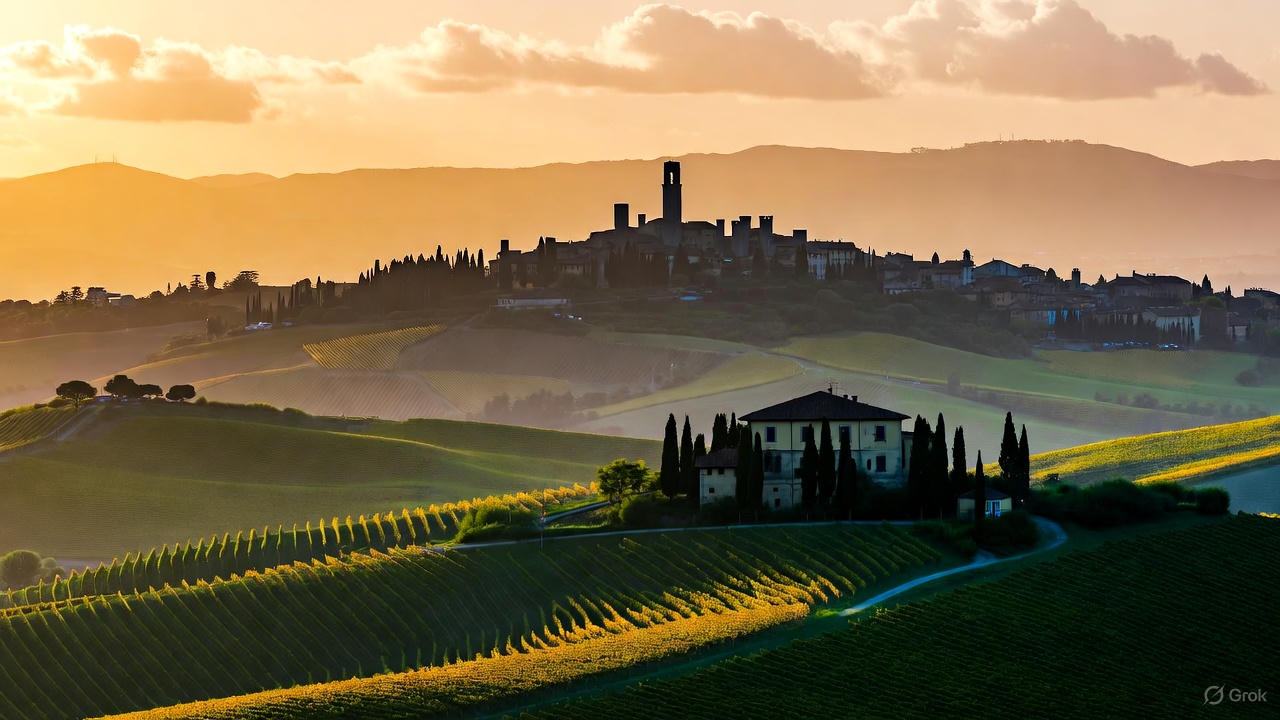 Tranquil Tuscany, Italy: Vineyards, Villages, and Renaissance Art